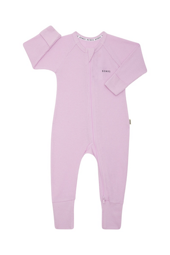 Bonds Waffle Zip Wondersuit - Lilac Wine-1