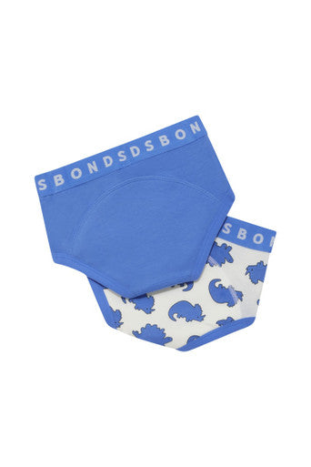 Bonds Whoopsies Toilet Training Undies 2 Pack - Triceratops/Blue-2