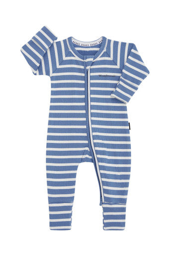 Bonds Wide Needle Rib Zippy - Denim Fade-1
