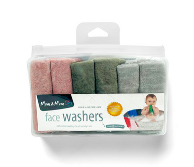 Mum 2 Mum Face Cloth 6 Pack - Willow-1