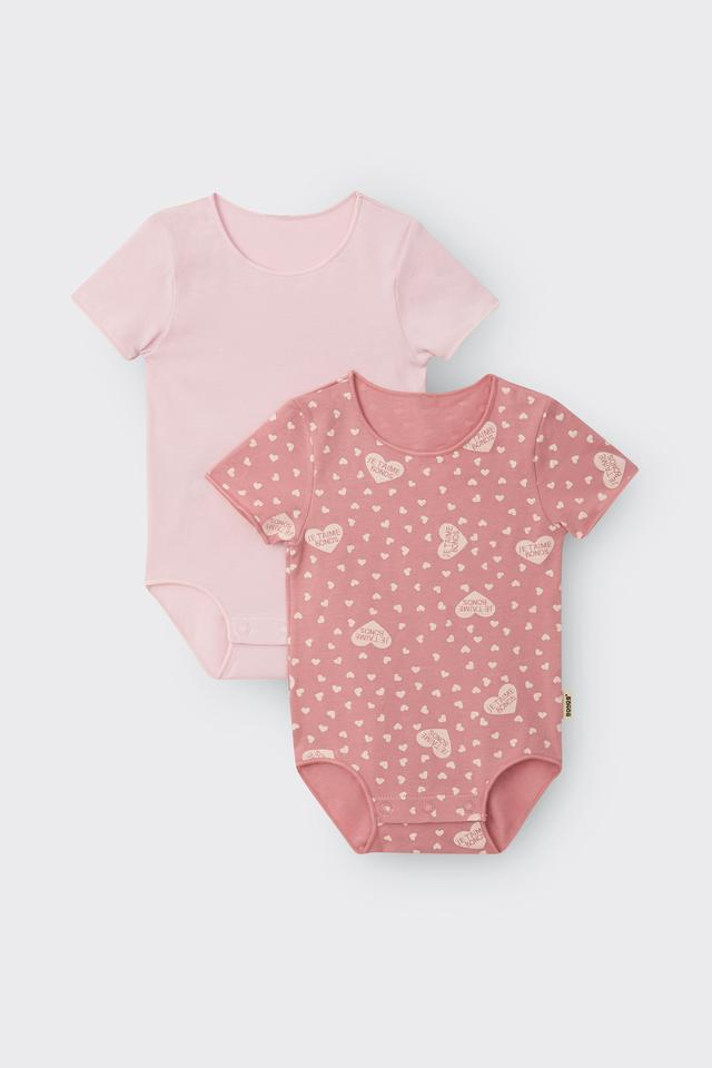 Bonds Wonderbodies Bodysuit 2 Pack - Bonds Endless Love Pink / Sugar Babe-1