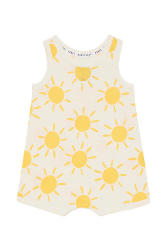 Bonds Wondercool Eyelet Hot Days Suit - Sun-Burst Yellow-1