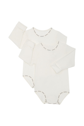 Bonds Wondergrow Long Sleeve Bodysuit 2pk - Marscapone-1