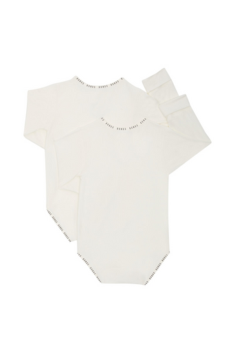 Bonds Wondergrow Long Sleeve Bodysuit 2pk - Marscapone-2