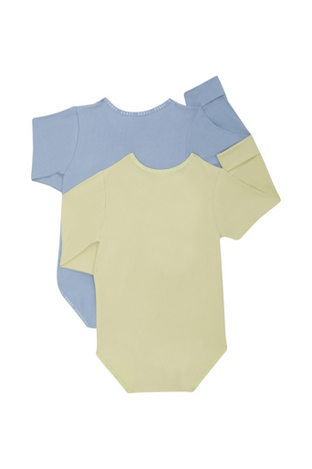 Bonds Wondergrow Long Sleeve Bodysuit 2pk - Maybe Matcha/Solstice-2
