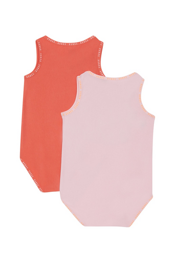Bonds Wondergrow Singletsuit 2pk - Sugar Babe/Wild Poppy-3