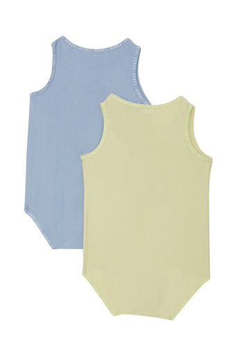 Bonds Wondergrow Singletsuit 2pk - Maybe Matcha/Solstice-3