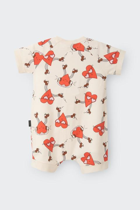 Bonds Zip Romper - Heart Beats Red-2