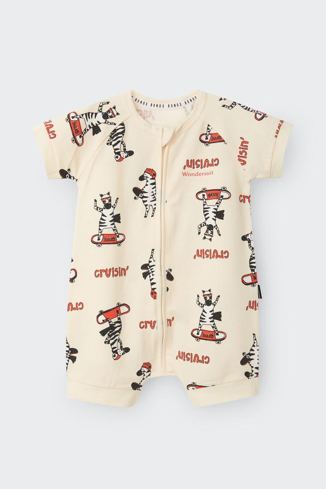 Bonds Zip Romper - Zig Zag Zoom Zebra-1
