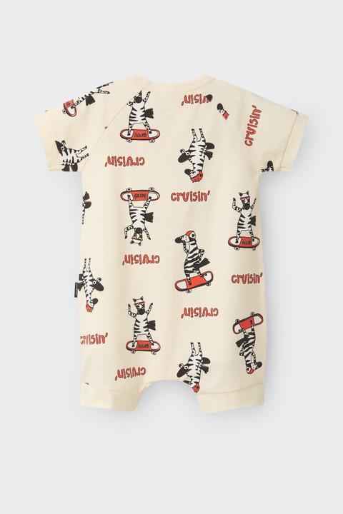 Bonds Zip Romper - Zig Zag Zoom Zebra-2