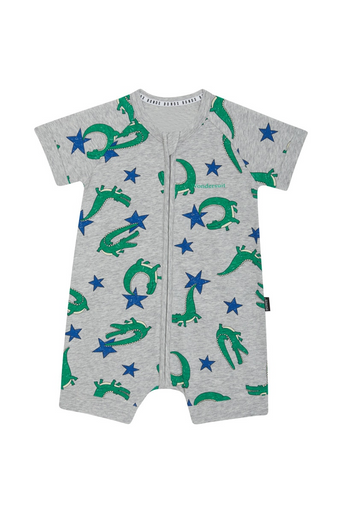 Bonds Zip Romper - Croc Star-1