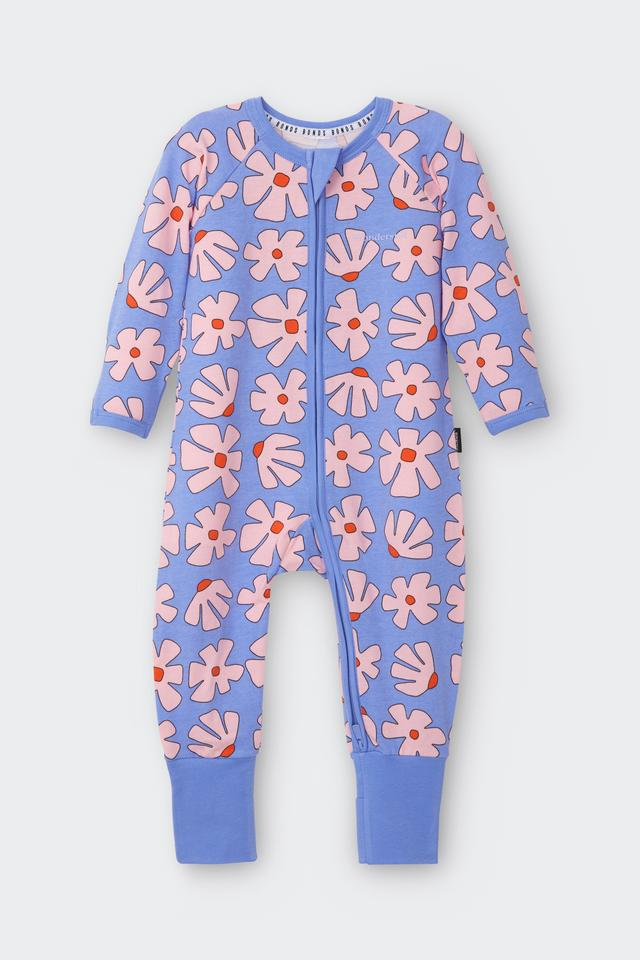 Bonds Zip Wondersuit - Blossom Block Purple-1