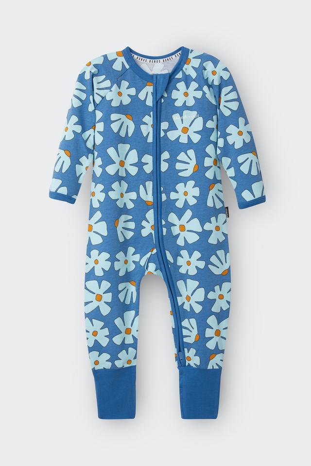 Bonds Zip Wondersuit - Blossom Block Blue-1