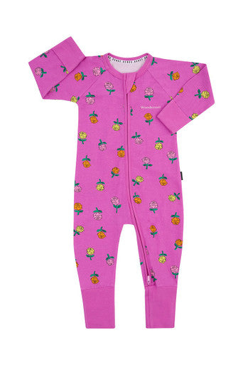 Bonds Zip Wondersuit - Rose Garden Purple-1