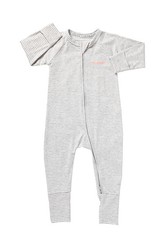 Bonds Zip Wondersuit - Luxe Storm Marle/ White-1